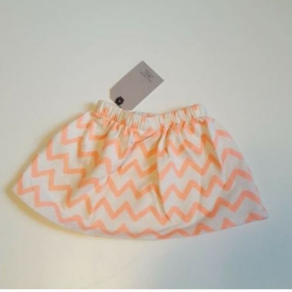 Zara Skirt Size 3-4 Years Cream And Orange - Picture 5 of 6
